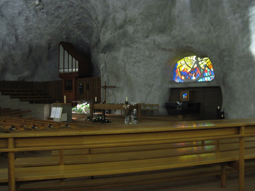 17. Inside the cave church